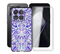 HGJTFANY Phone Case for Xiaomi 15T (6.83") with [2 x Tempered Glass Protective Film], Black Shockproof Bumper Cover Ultra-thin Soft Silicone Case for Xiaomi 15T - Green Goblin