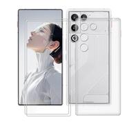 HGJTFANY Phone Case for ZTE nubia RedMagic 11 Air (6.85") with [2 X Tempered Glass Screen Protector], Soft Silicone Shockproof Cover Ultra-thin Clear TPU Case for ZTE nubia RedMagic 11 Air - Clear