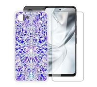 HGJTFANY Phone Case for ZTE Nubia S2e (6.70") with 1 X Tempered Glass Screen Protector, Ultra-thin Shockproof Cover, Clear (Anti-yellow) Soft TPU Shell for ZTE Nubia S2e Case - XT118