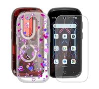 HGJTFANY Phone Case + Screen Protector for Unihertz Jelly Star (3"), Ultra Thin Shockproof Soft Silicone Clear Cover for Unihertz Jelly Star Case with Protective Film - Love Bubble