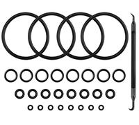 Hgkeke 4 Sets Beer Keg O-Ring Gasket for Cornelius Keg Lid O-ring Beer Keg Post O Ring for Corny Keg Dip Tube Replacement O-Ring Beer Keg Poppet Valve O Ring Wear-Resistance Home Brew Keg Gasket