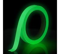 HGKOL Luminous Tape Glow in The Dark Stickers Safety Fluorescent Tape Self-Adhesive Durable Sticker Waterproof Green Light Warning Decorative Tapes for Bikes Stage Stairs Corridors (10m x 1cm)