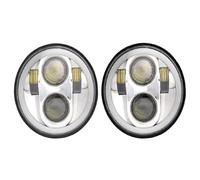 Hgkqbomb 2PCS 5.75 Inch LED Headlight Projector For TRIUMPH For Scrambler For Speed For Triple For Thunder For Commander For Storm 5 3/4" Headlamp Motorcycle Headlight Headlamp(2pcs C)