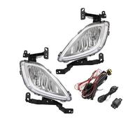 Hgkqbomb FogLamp 1 Pair Car Front Bumper Fog Lights For Hyundai For Elantra 2011 2012 2013 Clear Lens Amber Light Car Fog Lights