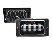 Hgkqbomb FogLamp 1Pair For Lada For Vaz 2110-2117 Fog Light Van LED DRL Driving Lights White Amber Angel Eyes Lamp Car Fog Lights(2pcs double)