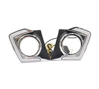 Hgkqbomb FogLamp 2Pcs Car LED Daytime Running Light DRL Lamp For Mitsubishi For Triton For L200 2015 2016 2017 2018 Dimming Function Fog Car Fog Lights(White and yellow)