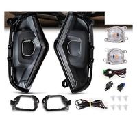 Hgkqbomb FogLamp 2PCS DRL For Toyota For RAV4 For RAV 4 2019 2020 2021 2022 2023 2024 DRL Car Daytime Running Lights LED Turn Signal Fog Lamps Daylights Car Fog Lights(DRL Fog Set B)