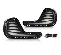 Hgkqbomb FogLamp 2PCS LED Daytime Running Light For Chevrolet For Cavalier 2019 2020 2021 2022 DRL LED Fog Lamp Dynamic Yellow Turn Signal Car 12V Car Fog Lights(3 Colors C)