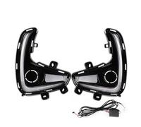 Hgkqbomb FogLamp 2PCS LED Daytime Running Light For Toyota For Yaris 2020 2021 Dynamic Turn Yellow Signal Relay Car 12V DRL Day Car Fog Lights(Only yellow)