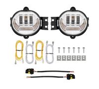 Hgkqbomb FogLamp 66W LED Fog Light Assembly With White DRL+Yellow Turn For Dodge For Ram 1500 2002-2008 For Ram2500/3500 2003-2009 6600LM 6000K Car Fog Lights(Short Wire)