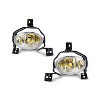 Hgkqbomb FogLamp For CRV For RE1 For RE2 For RE4 2010 2011 Car Front Bumper Fog Lamp Assembly LED Yellow White Foglight DRL Headlight Accessories 12V Car Fog Lights(1 Pair LED Yellow)