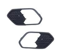 Hgkqbomb FogLamp For For Escape For Kuga 2017 2018 2019 Car Front Bumper Fog Light Lamp Frame Grille Cover Chrome FogLight Trim Car Fog Lights(Black 1 pair)