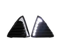 Hgkqbomb FogLamp For For Focus 2012 2013 2014 12V LED Daytime Running Light DRL White Yellow Turn Signal Driving Fog Lamp Car Accessories Car Fog Lights(White)