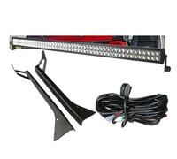 Hgkqbomb FogLamp For Jeep For YJ For Wrangler 1987-1995 Accessories 50 Inch LED Light Bar With Upper Roof Windshield Mount Light Brackets Kit Car Fog Lights