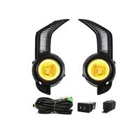 Hgkqbomb FogLamp LED DRL For Toyota 4 For Runner For 4Runner 2014 2015 2016 2017 2018 2019 2020 2021 Daytime Running Light Car Fog Lamp White Yellow 12V Car Fog Lights(Full Set)