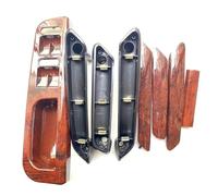Hgkqbomb Inner Door Handle 5PCS/A Set Mahogany Inside Door Handle Handrails Shake Decorative Cover for Vw for Passat for B5 1998-2000 2001 2002 2003 2004 2005