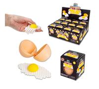 HGL 3D Printed Fried Egg Clicker | Fidget Sensory Toy | Flexible Lattice Egg White with Pop Yolk | Stress Relief & Anxiety Toy for Kids | Ages 5+ | Fun Novelty Gift