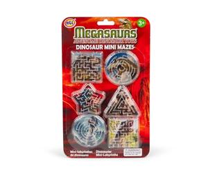HGL 6PK DINOSAUR MINI MAZES