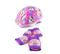 HGL Unicorn Helmet & Pad Set Helmet And Pad Sets - Pink, Purple, Yellow, White, Blue, Helmet: 26.5 x 20 x 13cm, Knee: 16 x 11.7 x 6cm, Elbow: 13.7 x 10.5 x 4.5cm