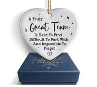 Hglian Team Gifts-A Truly Great Team is Hard to Find Ornament Keepsake with Gift Box-Thank You for Colleague Besties Colleagues,Coworker Leaving Gift,Work Team Gifts