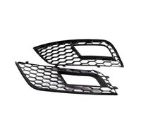 HGMGFYCX For A4 B8.5 Facelift Models 2013-2016 2PCS Front Fog Light Grilles Front Bumper Fog Lamp Trim Cover Frame (Black 1 pair black)