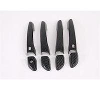 HGMGFYCX for Hyundai for Tucson 2015 2016 2017 2018 2019 Carbon Fiber Pattern Chrome Car Door Handle Bowl Cover Trim Sticker Styling Accessories (Carbon 2 Buttons)