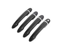 HGMGFYCX for Renault for Clio 3 III for Lutecia for Euro for Clio 2005~2012 Carbon Fiber Pattern Outer Door Handle Cover Car Accessories Styling Stickers Trim (Handle 1 Keyhole)