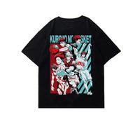 HGmkUNEa Japanese Kuroko no Basket T-Shirt Men Streetwear Cartoon Cotton T Shirt Men and Tops Black XXL