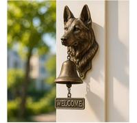 HGMMFZ Dog Welcome Doorbell Series-Unique Animal Door Bell-Vintage Cast Iron Chime Wall -Novelty Hound Hanging Figurine Ornaments-Outdoor Decor Dinner Bells-Creative Gifts For Puppy Lovers（Labrador