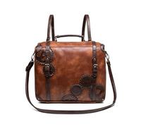 HGMMFZ Womens Crossbody Bag Retro PU Leather Computer Bags with Adjustable Straps Large CapacitySteampunk Tote Bag Gothic Shoulder Travel Backpack Bags for Work Travel Shopping and Evening Events