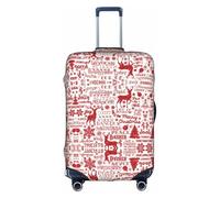 hgnbcsa Animal Wilderness Bear Deer Printed Luggage Wrap, Anti Scratch Trunk Skin, Double Sided Pattern Sleeve, for Airport Transit