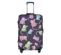 hgnbcsa Animals-Cute Mouse Printed Luggage Wrap, Anti Scratch Trunk Skin, Double Sided Pattern Sleeve, for Airport Transit