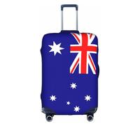 hgnbcsa Australian Flag Printed Luggage Wrap, Anti Scratch Trunk Skin, Double Sided Pattern Sleeve, for Airport Transit