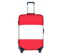 hgnbcsa Austrian Flag Printed Luggage Wrap, Anti Scratch Trunk Skin, Double Sided Pattern Sleeve, for Airport Transit