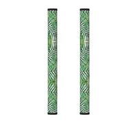 Hgnbcsa Banana Leaf Green Magic Tape Handle Cover 2pcs for Appliances, Refrigerator Microwave Oven Dishwasher Cover