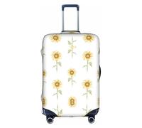 hgnbcsa Blossoming sunflowe Printed Luggage Wrap, Anti Scratch Trunk Skin, Double Sided Pattern Sleeve, for Airport Transit
