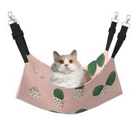 hgnbcsa Cactus Pink Cat Nap Bed & Window Perch Hammock, Soft Washable Pet Lounge For Indoor Cats, Adjustable Straps