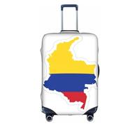 hgnbcsa Colombia Flag Map Printed Luggage Wrap, Anti Scratch Trunk Skin, Double Sided Pattern Sleeve, for Airport Transit