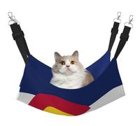 hgnbcsa Colorado Flag Cat Nap Bed & Window Perch Hammock, Soft Washable Pet Lounge For Indoor Cats, Adjustable Straps