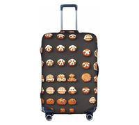 hgnbcsa Cute Cookie man Printed Luggage Wrap, Anti Scratch Trunk Skin, Double Sided Pattern Sleeve, for Airport Transit