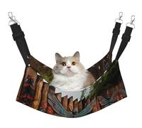 hgnbcsa Dragonfly Fence Cat Nap Bed & Window Perch Hammock, Soft Washable Pet Lounge For Indoor Cats, Adjustable Straps