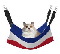 hgnbcsa Flag Of Costa Rica Cat Nap Bed & Window Perch Hammock, Soft Washable Pet Lounge For Indoor Cats, Adjustable Straps