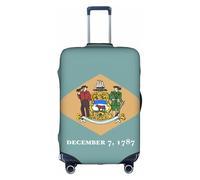 hgnbcsa Flag of Delaware Printed Luggage Wrap, Anti Scratch Trunk Skin, Double Sided Pattern Sleeve, for Airport Transit