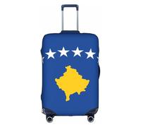 hgnbcsa Flag of Kosovo Printed Luggage Wrap, Anti Scratch Trunk Skin, Double Sided Pattern Sleeve, for Airport Transit