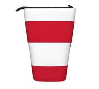 hgnbcsa Flag of Monaco Print Zipper Pencil Case, Telescopic Design Bag, Compact to Expandable, for Stationery Cosmetic Items