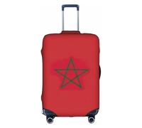 hgnbcsa Flag of Morocco Printed Luggage Wrap, Anti Scratch Trunk Skin, Double Sided Pattern Sleeve, for Airport Transit