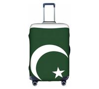 hgnbcsa Flag of Pakistan Printed Luggage Wrap, Anti Scratch Trunk Skin, Double Sided Pattern Sleeve, for Airport Transit