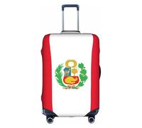 hgnbcsa Flag of Peru Printed Luggage Wrap, Anti Scratch Trunk Skin, Double Sided Pattern Sleeve, for Airport Transit