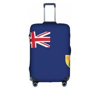 hgnbcsa Flag of the Turks and Caicos Islands Printed Luggage Wrap, Anti Scratch Trunk Skin, Double Sided Pattern Sleeve, for Airport Transit