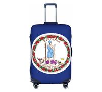 hgnbcsa Flag of Virginia Printed Luggage Wrap, Anti Scratch Trunk Skin, Double Sided Pattern Sleeve, for Airport Transit